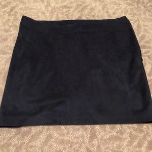 Suede skirt